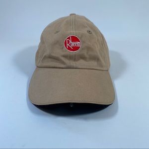 Rheem Light Up Adjustable Tan Embroidered Logo Ballcap Hat 3 Lighting Settings